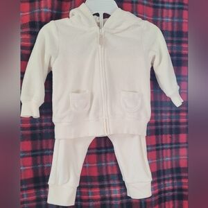 Carter's Cream Hoodie and Pants Set